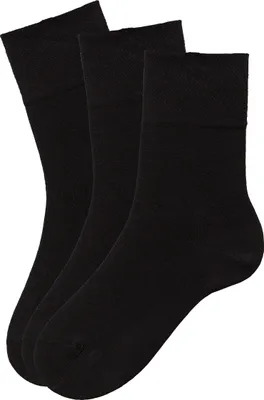 Produktbild von H.I.S. Socken Diabetikersocken Damen Herren Socken 3 -teilig 3x schwarz Größe 35/38