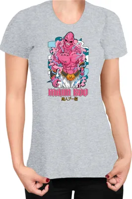 Produktbild von Damen T-Shirt Japan Manga Anime Comics Animation Dragon Anime Manga Ball Boo 05, Lady XS / Grau