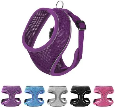 Produktbild von Famanu Hundegeschirr Atmungsaktiv für kleine Hunde - Lila, Größe S