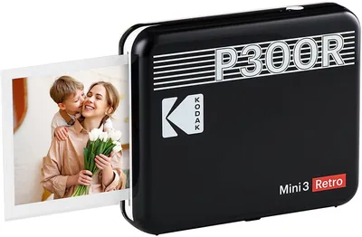 Image de Kodak P300 Mini 3 Retro, imprimante photo portable pour téléphone portable, compatible avec les smartphones (iOS et Android)
