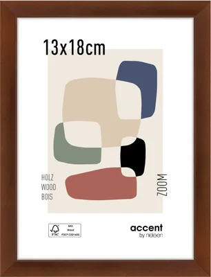 Produktbild von accent by nielsen Holz Bilderrahmen Zoom, 13x18 cm, Walnuss