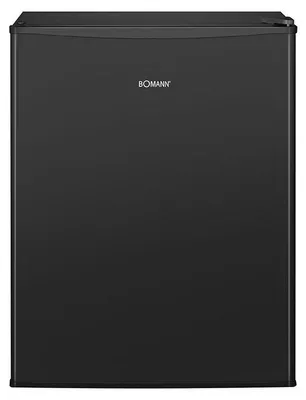 Produktbild von Bomann Mini Kühlschrank mit 58L Nutzinhalt, Kühlschrank klein mit 2 herausnehmbaren Glasablagen, mit stufenloser Temperaturregelung - KB 7347 schwarz