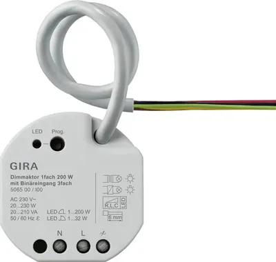 Produktbild von GIRA 506500 Dimmaktor 1f 200 W UP KNX Secure