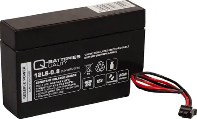 Produktbild von Q-Batteries 12LS-0.8 12V 0,8Ah AGM Blei-Vlies Akku für Heim & Haus Rolladen