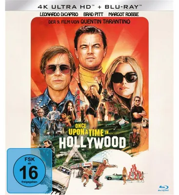Produktbild von PLAION Once Upon a Time in.. Hollywood (4K-UHD+Blu-ray), Film, Blu-ray, Deutsch, Englisch, Französisch, Spanisch, 161 min, Once upon a time in... Hollywood, Thriller