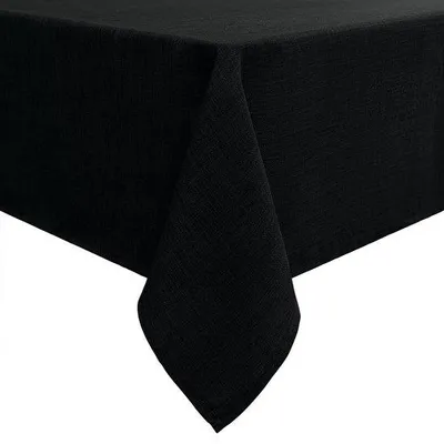 Produktbild von Wasserabweisendes Tafelkleed Linnenlook schwarz 140x240cm