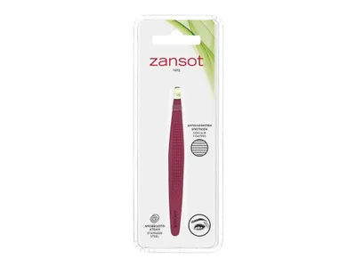 Obrázek produktu pro ZANSOT Rovná pinzeta s protiskluzovým povrchem červená