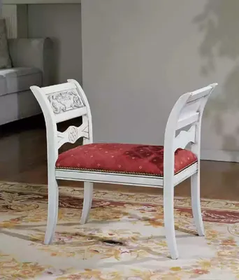 Obrázek produktu pro Designová lavicová taburetka lavicová sedačka Klasický sedací nábytek Čalouněná lavicová podnožka
