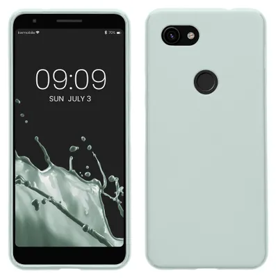 Produktbild von kwmobile Hülle für Google Pixel 3a TPU Case - Handyhülle unterstützt kabelloses Laden, flexible Schutzhülle, gummiertes Cover in Cool Mint