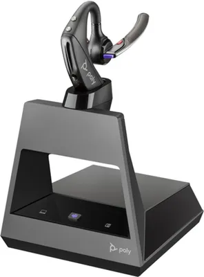 Produktbild von POLY Voyager 5200-M Office Headset + USB-A-an-Micro-USB-Kabel, Kabellos, Büro/Callcenter, 20 g, Kopfhörer, Schwarz