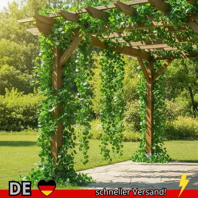 Produktbild von Künstliche Grüne Blätter Efeu Ranke Girlande Creeper Rattan Gefälschte