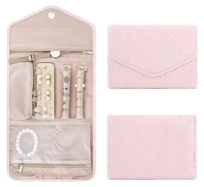 Image de Pochette de rangement, pliable, portable, rose, taille L