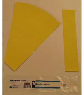 Produktbild von Einsteckkarten für 20mm Einsteckschiene 60x17mm VE=170 Stück zitrone