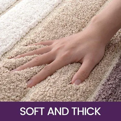 Produktbild von Famanu Badmatte Beige 50 x 80 cm - Absorbierend, waschbar, rutschfest