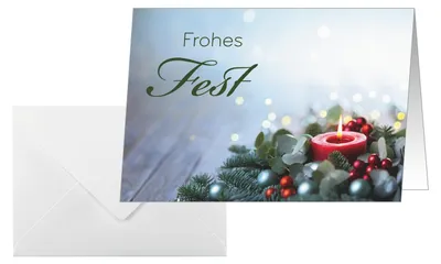 Produktbild von sigel Weihnachtskarte "Candlelight Cheer" A6 quer (A5)