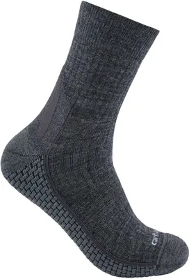 Produktbild von Carhartt SS9260-M Force Grid Midweight Synthetic-Merino Wool Blend Short Crew Sock Carbon Heather M
