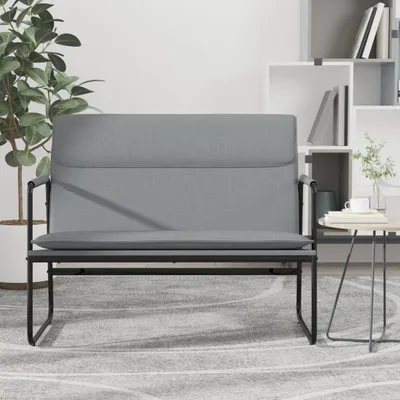 Obrázek produktu pro The Living Store lavice světle šedá 100x64x80 cm látka