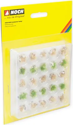 Produktbild von NOCH PROFI-Grasbüschel „steinig“, realistische Modellbau Grasdekoration, 25 Stück, ideal für Spurweiten G, H0, TT, N