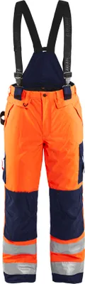 Produktbild von Blakläder High Vis Winterlatzhose 1885 1977 in div. Farben, Farbe:orange/marineblau, Größe:D120 (D30)