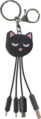 Immagine prodotto di YELLO KOKO, cavo 3-in-1 USB-A/Micro-USB e USB-C e Lightning 0,15 m Cat, nero