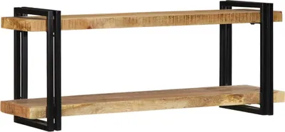 Immagine prodotto di Mensola a muro 110x33x45 cm Legno massiccio di mango grezzo