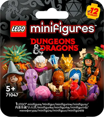 Produktbild von LEGO Minifiguren Dungeons & Dragons 6er-Pack, 1 von 12 zufällig ausgewählten Sammelfiguren, Tieflingzauberin und Gith-Hexenmeister, Set für Kinder, Geschenk für Jungen und Mädchen ab 5 Jahren 71047
