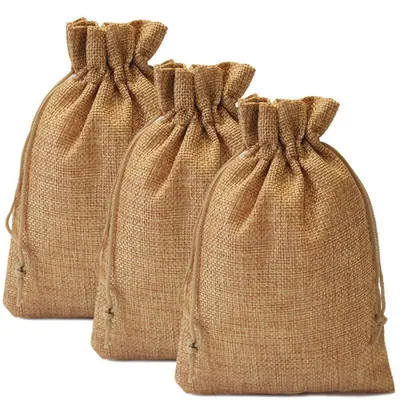 Produktbild von Jutesäckchen Adventskalender Geschenksäckchen Dunkelbraun 13x18cm 25 Stück
