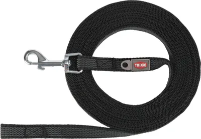 Produktbild von TRIXIE Schleppleine, gummiert - schwarz - 10 m/15 mm