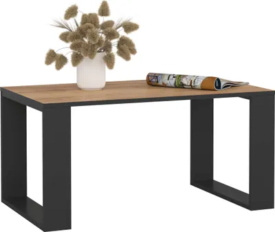 Image de Akord Table Basse Nox Chêne/Noir 92X53X45
