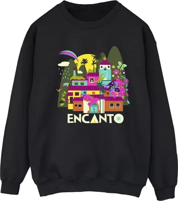 Produktbild von Disney - "Encanto Many Houses" Sweatshirt für Damen BI16775 (XL) (Schwarz)