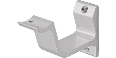 Immagine prodotto di Supporto per corrimano 3552 alluminio anodizzato argento supporto curvo HERMETA