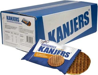 Produktbild von Kanjers - Koeken Kanjers Mini Stroopwafels 8gr | Box ein 150 Stück