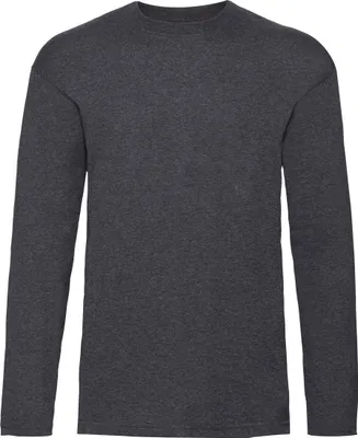 Obrázek produktu pro Fruit Of The Loom dětské tričko s dlouhým rukávem (2 ks/balení) BC4270 (7-8 let (128)) (tmavě šedé skvrnité)