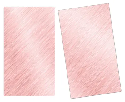 Produktbild von Spritzschutz Herdabdeckplatte Schneidebrett aus Glas Rosa Hintergrund 2-Teilig (60x52cm)