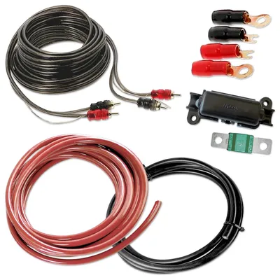 Produktbild von Verstärker Kabelset | 5 Meter 8AWG CCA | 2-Kanal Cinch | 40A Sicherung