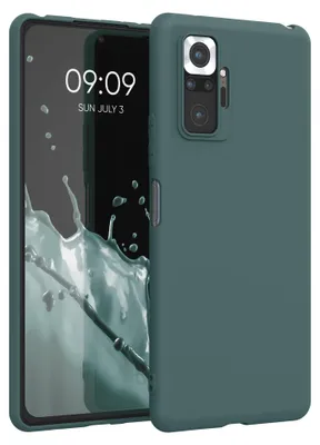 Produktbild von kwmobile Handyhülle für Xiaomi Redmi Note 10 Pro Hülle - TPU Case - Kabelloses Laden - Schutzhülle Cover in Blaugrün