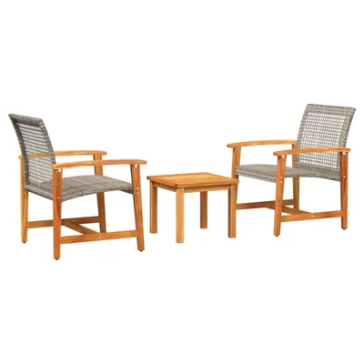 Zdjęcie produktu dla VidaXL 367602, Brązowy, Szary, Rotang, Stal, 110 kg, Dorośli i dzieci, 430 mm, 430 mm