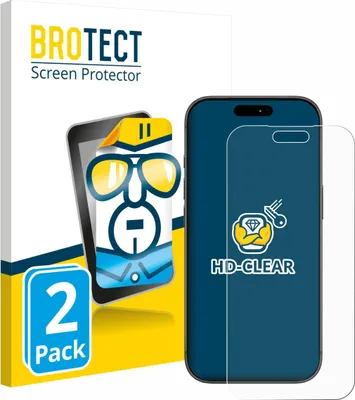 Produktbild von 2x Für Apple iPhone 17 Pro Max Schutzfolie BROTECT Displayschutz Display Schutz Folie Klar Transparent