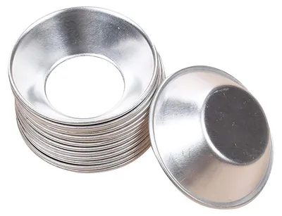 10er-Set Eiertaartförmchen aus Aluminium, 7,2 cm, antihaftbeschichtet