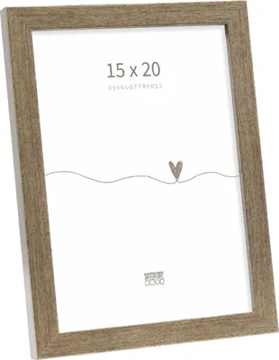 Zdjęcie produktu dla Drewniana ramka na zdjęcia Deknudt S243D brązowa 15x20 cm