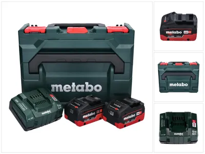 Zdjęcie produktu dla Podstawowy zestaw Metabo LIHD + 2x akumulator 5,5 Ah + ładowarka + metaBOX ( 685077000 )