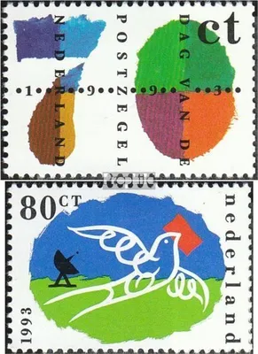 Produktbild von Briefmarken Niederlande 1993 Mi 1490-1491 (kompl.Ausg.) postfrisch Tag der Briefmarke