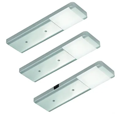 Zdjęcie produktu dla Lampa kuchenna podszafkowa LED, lampa kuchenna Fjona 3x2,5 W, neutralna biel