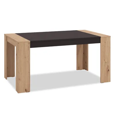 Produktbild von Homestyle4u Esstisch Eiche Schwarz Esszimmertisch 154x90 Holztisch