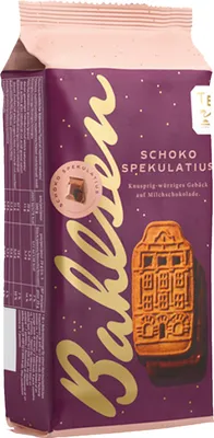 Obrázek produktu pro Bahlsen čokoládové koření speculoos glazované mléčnou čokoládou 192g