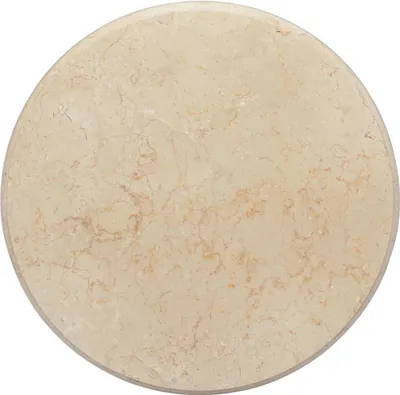 Produktbild von Tischplatte Creme Ø50x2,5 cm Marmor
