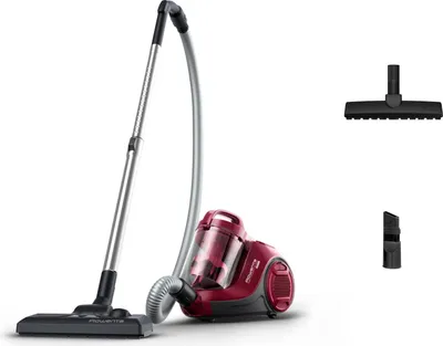 Image de Rowenta Aspirateur Swift Power RO2933, 750 W, vide cylindrique, sans sac, cyclonique, 77 dB, noir, bourgogne