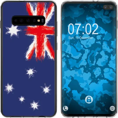 Produktbild von PhoneNatic Case kompatibel mit Samsung Galaxy S10 Plus Silikon-Hülle WM Australien M2