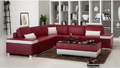 Produktbild von Wohnlandschaft Ecksofa Polster Couch Ledersofa JVmoebel