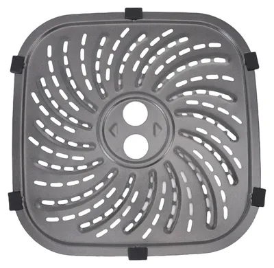 Immagine prodotto di Piastra grill di ricambio per friggitrici della serie PowerXL, porta griglia in acciaio inox, compatibile con 6QT e 8QT, grande, 24 x 24 cm/9,4 x 9,4 pollici